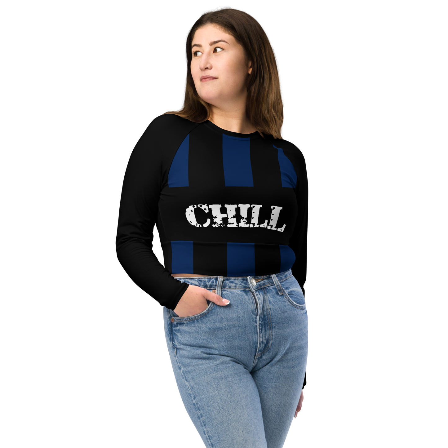 CHILL long-sleeve crop top