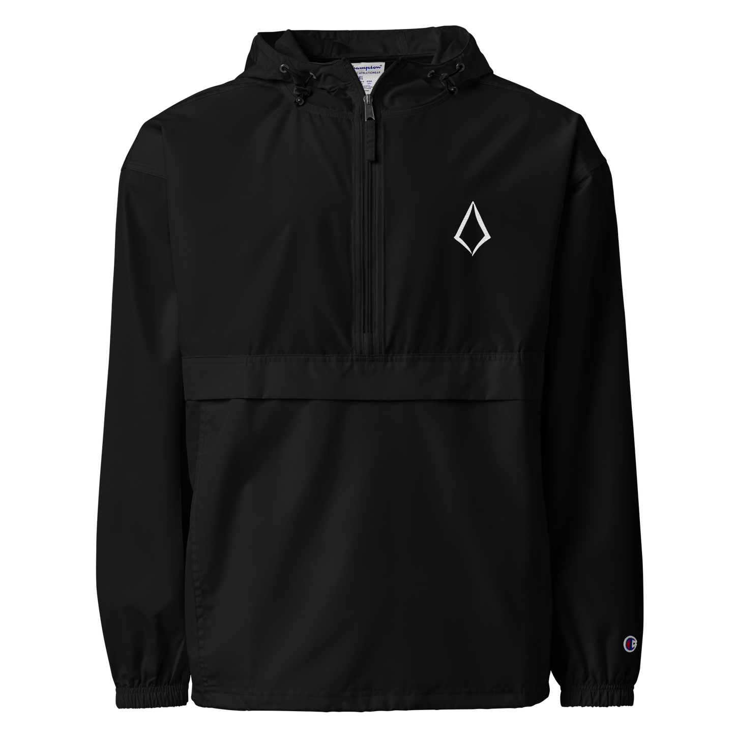 Obsidian chic Embroidered Champion Packable Jacket