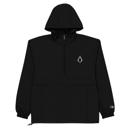Obsidian chic Embroidered Champion Packable Jacket