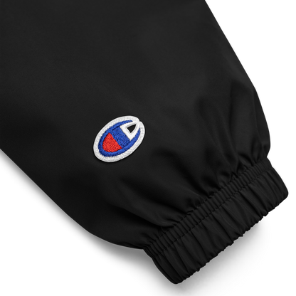 Obsidian chic Embroidered Champion Packable Jacket