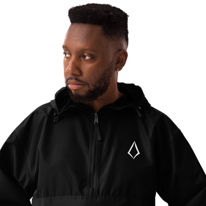 Obsidian chic Embroidered Champion Packable Jacket