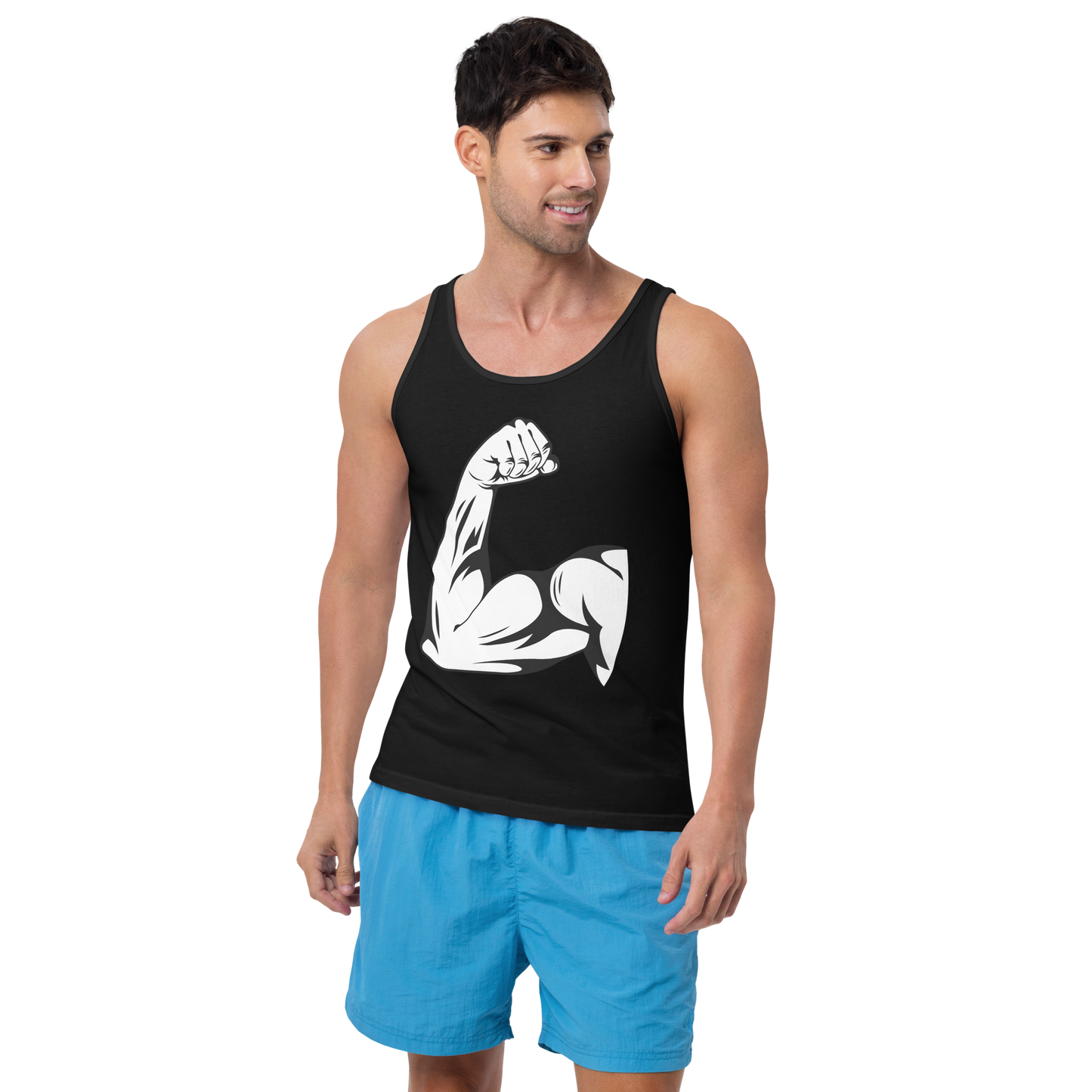 Bold Muscle Arm Graphic Tank Top