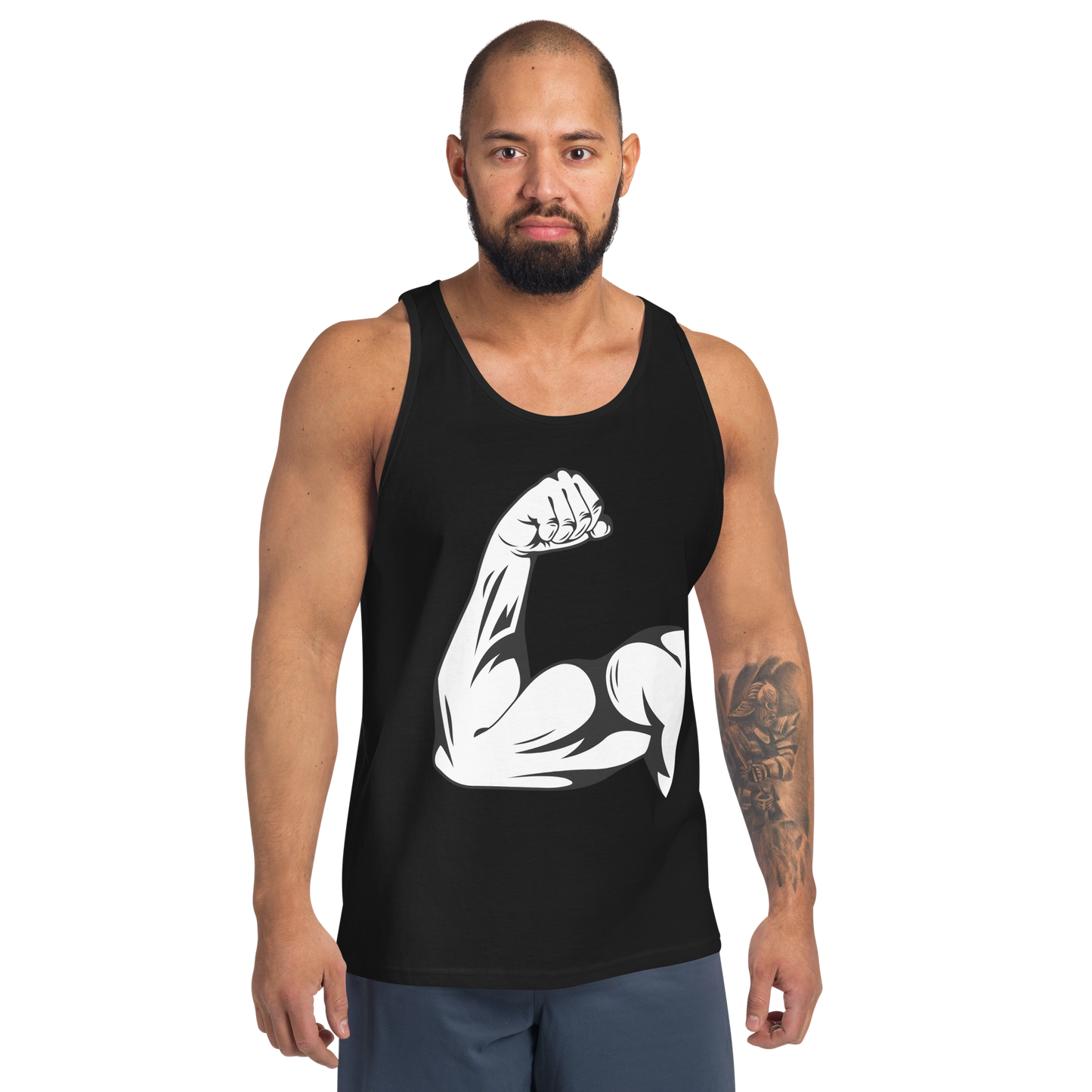 Bold Muscle Arm Graphic Tank Top