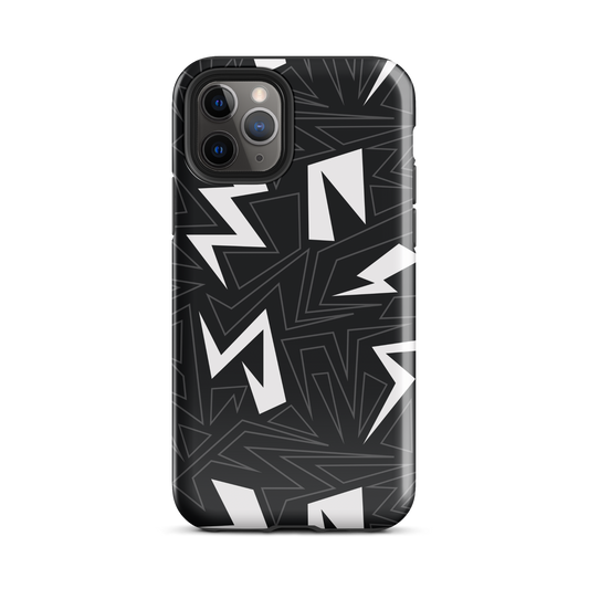 Modern Geometric Black and White Tough Case for iPhone®