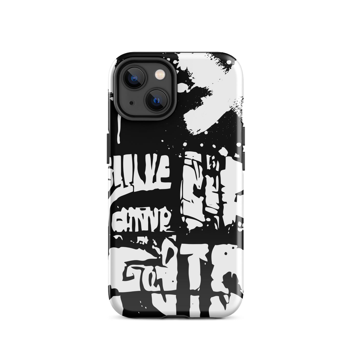 Graffiti Art Black and White Tough Case for iPhone®