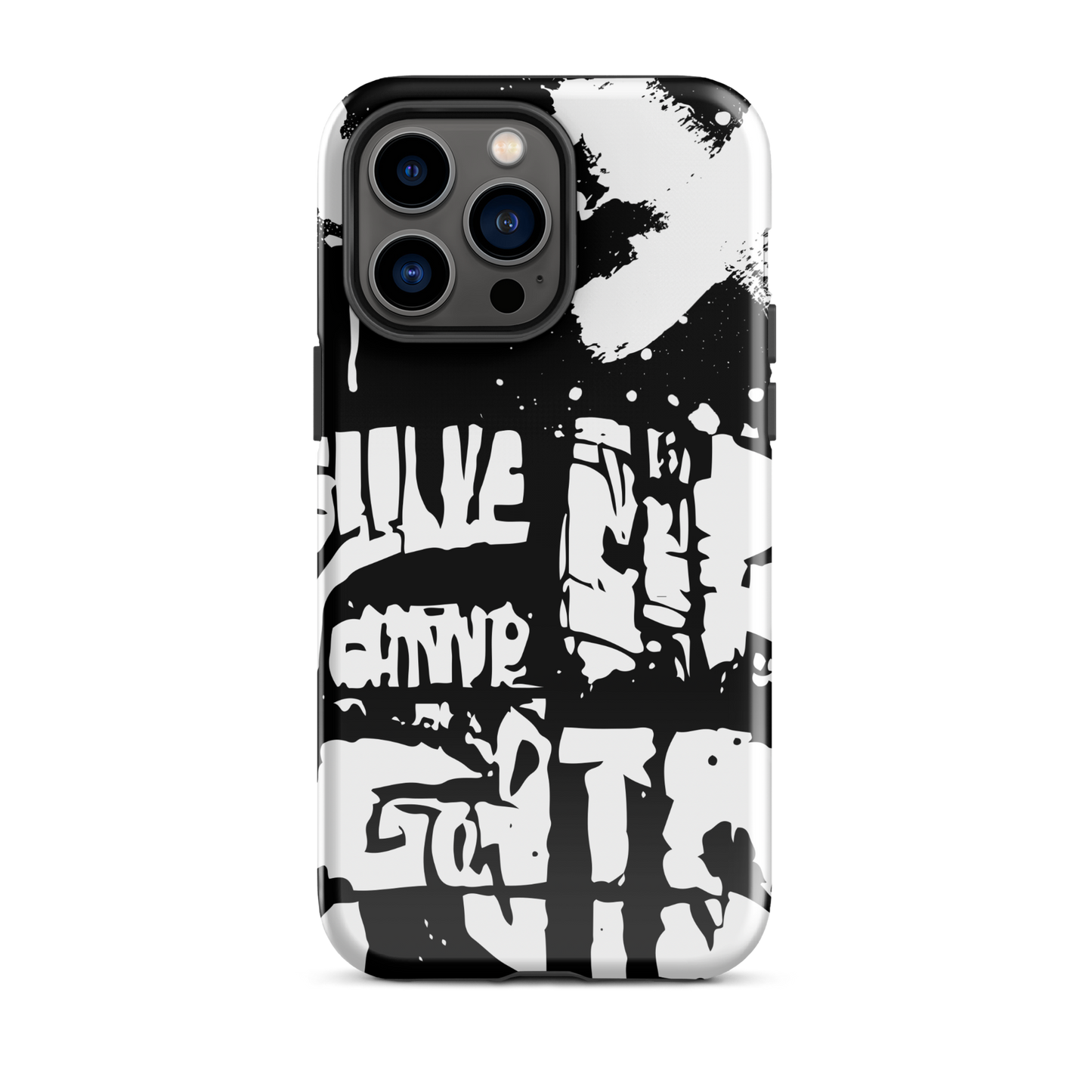 Graffiti Art Black and White Tough Case for iPhone®