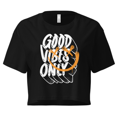 Good Vibes Only Women’s crop top