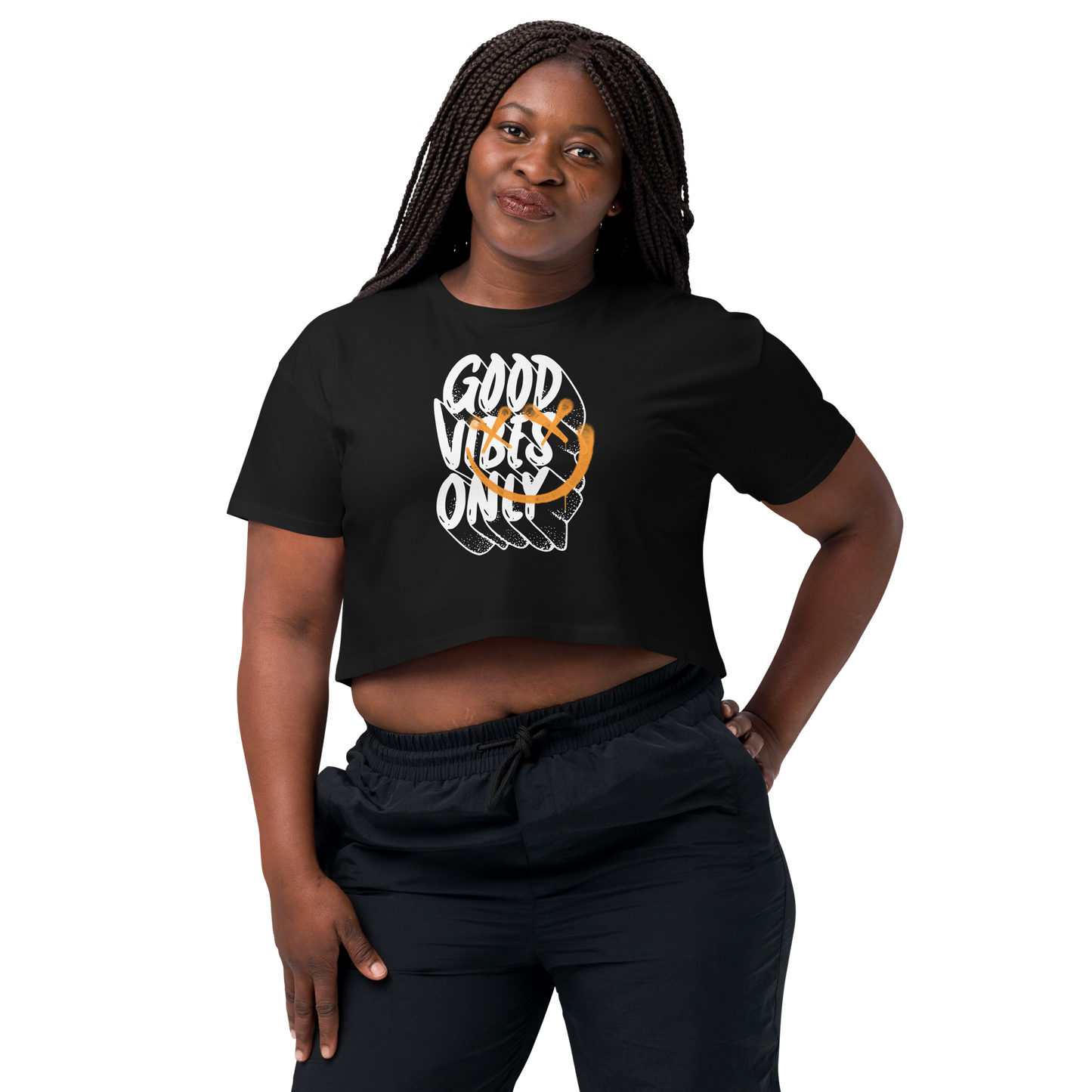 Good Vibes Only Women’s crop top